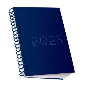 Agenda 2025 -  Personalizada Permanente - Espiral Capa dura Tamanho 15 x 21 cm Capa 4/0 - Miolo padrão com impressão Preto e Branco Laminação Encadernação Espiral Material Produzido e Faturado por N.I.D.I. Ltda