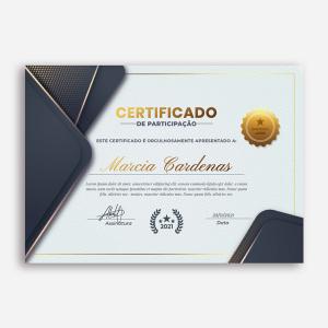 Diploma / Certificado - A4 Opções: Couche / Vergê / Linho / Metálico A4 21 x 29,7 cm 4/0 ou 4/4 Sem verniz Corte Reto 